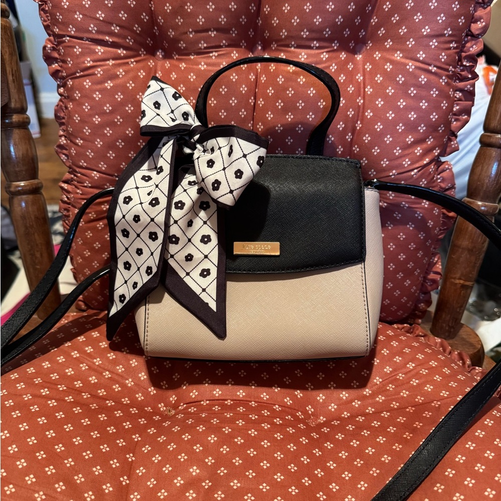 Kate Spade Black and Cream Crossbody Bag